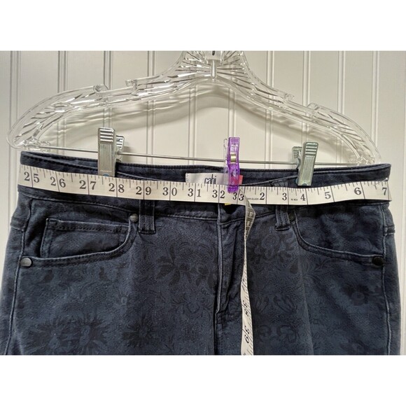 CAbi  Skinny Jeans Pacific Blue Curvy Lace Print Modern Stretch COMFORT‎ WM SZ 6 - Picture 10 of 12
